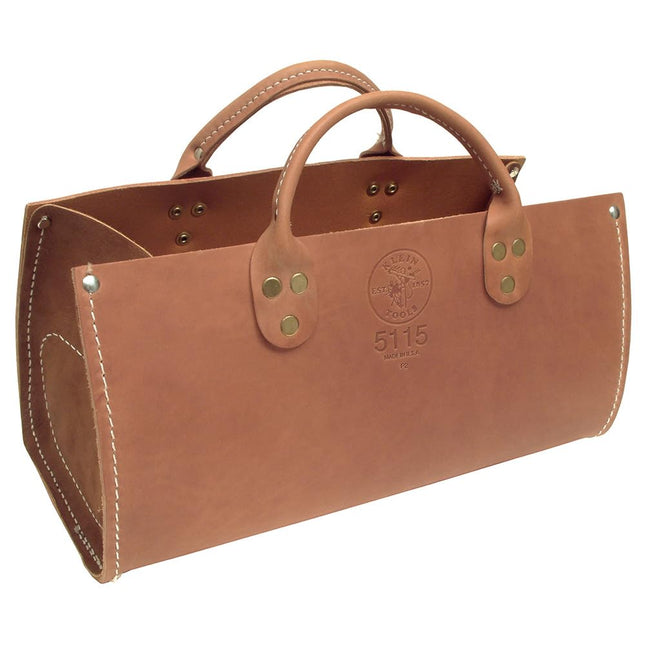 Klein Tools 5115 Tool Bag, Leather Tote for Hand T