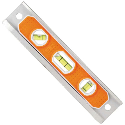 Magnetic Torpedo Level, Aluminum, V-Groove and Magnet KLEIN TOOLS 935R, Orange