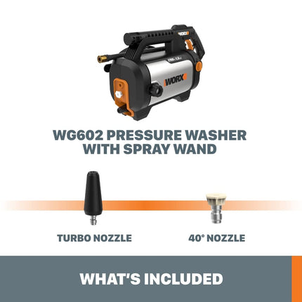 Worx WG602 13 Amp Electric Pressure Washer 1700 PSI