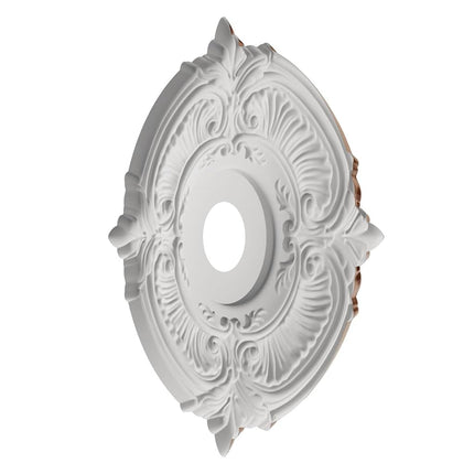 19"OD x 3 1/2"ID x 1"P Attica Thermoformed PVC Ceiling Medallion (Fits Canopies up to 6 3/4"), Bright Coat Dark Bronze