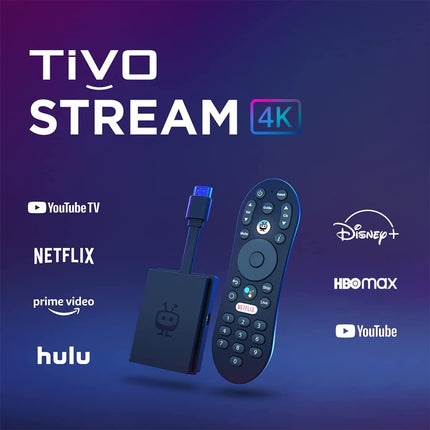 TiVo Stream 4K – Every Streaming App and Live TV on One Screen – 4K UHD, Dolby Vision HDR and Dolby Atmos Sound – Powered by Android TV – Plug-In Smart TV