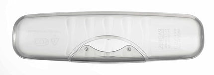 RADIUS Toothbrush Original Big Brush BPA Free ADA Accepted - Right Hand - Clear Brush with Clear Case
