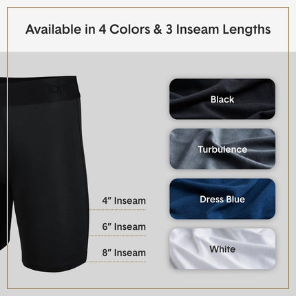 Tommy John Boxer pour homme 4 po, boxers seconde peau avec pochette de soutien profilée, boxers en tissu extensible doux et respirant, gris turbulence (paquet de 3), XL
