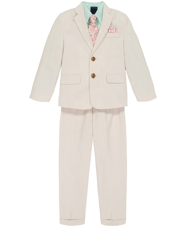 Nautica Boys' 4-Piece Suit Set with Dress Shirt, T