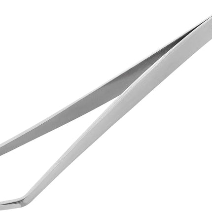 ZWILLING Angled Tweezers (Eyebrow Plucking, Brushed Perfectly Calibrated Tips, Hypoallergenic) Premium Silver 90mm