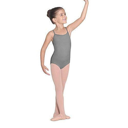 Bloch Dance Girls Parem Microlux Camisole Leotard, Grey, 2-4