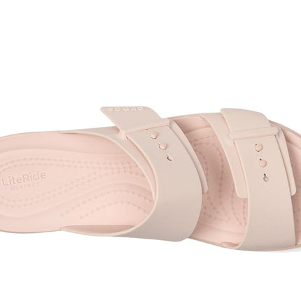 Crocs Women Sandal,Brooklyn Buckle Low,Quartz,3 UK Women