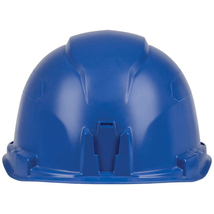 Klein Tools 60248 Hard Hat, Non-Vented Cap Style, Padded, Self-Wicking Odor-Resistant Sweatband, Tested up to 20kV, Blue