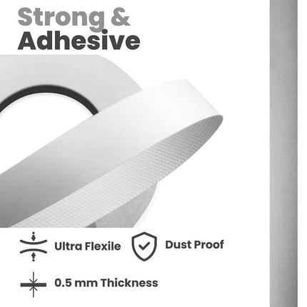 Edge Supply White Melamine 1-1/2 inch X 250 ft roll of White Edge Banding – Pre-glued Flexible Edging – Easy Application Iron-On Edging for Cabinet Repairs, Furniture Restoration (1-1/2 inch x 250 ft)