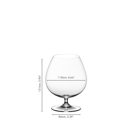 RIEDEL Vinum Brandy Glass - Pair Kitchen Cookware and Serveware
