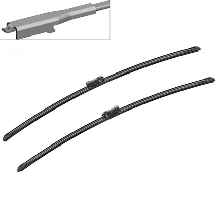 Bosch Aerotwin A 214 S - Front Windscreen Wipers - Set of 2 Replacement Blades - Comes with Pre-assembled Adapter - 2 Blades, 750mm/750mm