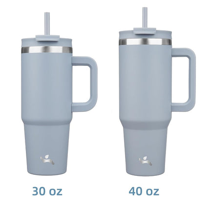 Konokyo 40 oz Insulated Tumbler Water Bottle with Handle, Straw Lid