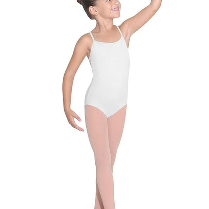 Bloch Dance Girls Parem Microlux Camisole Leotard, White, 14