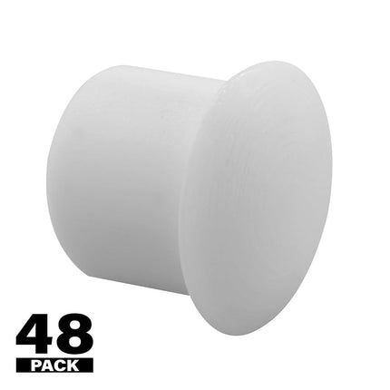Prime-Line Products U 10033 Shelf Peg Hole Plugs, 5mm, Plastic, White, Push-in (Pack of 48)