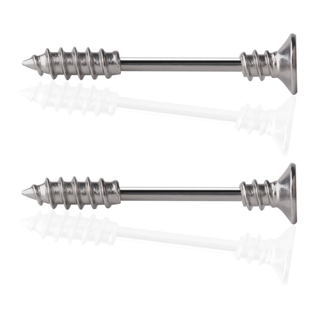 Ruifan 316L Stainless Steel Screw Bar Nipple Barbe
