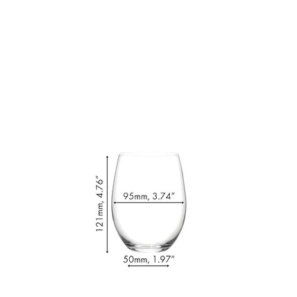 Riedel O Wine Tumbler Cabernet/Merlot, Set of 2 -,Clear