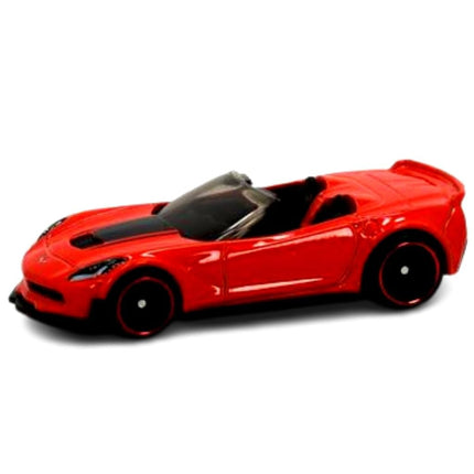 Hot Wheels Corvette C7 Z06 Convertible, HW Roadster 4/10 Red