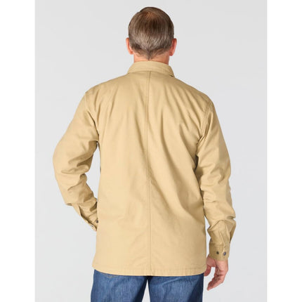 Carhartt Men's 105532 Rugged Flex Relaxed Fit Canvas Fleece-Lined Snap, Dark Khaki, 3XL
