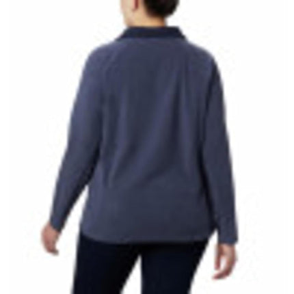 Columbia Women's Glacial IV Half Zip Pullover Fleece Sweater, Nocturnal, 1X