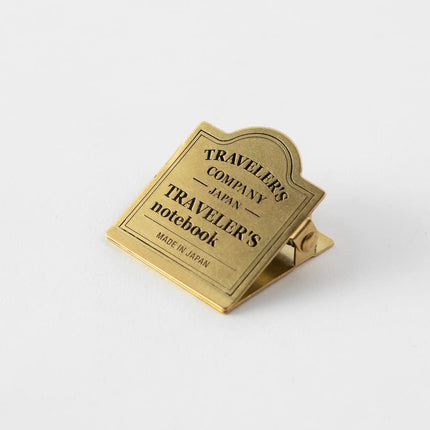 Traveler's Notebook, Brass Clip, TRC Logo, 43089006