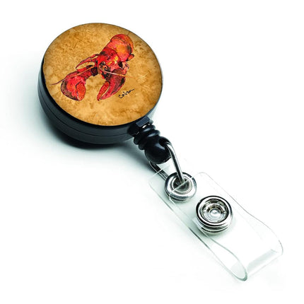 Caroline's Treasures 8715BR Lobster Retractable Badge Reel for Nurses ID Badge Holder with Clip Retractable Employee Badge Holder, Belt Clip, Multicolor