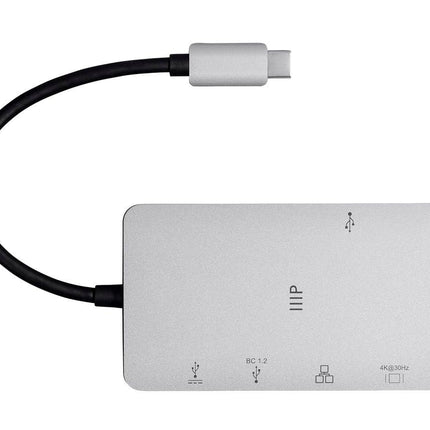 Monoprice 134184 USB-C a HDMI | (4k/60hz), carcasa de aleación de aluminio, adaptador con conector niquelado - Serie Consul