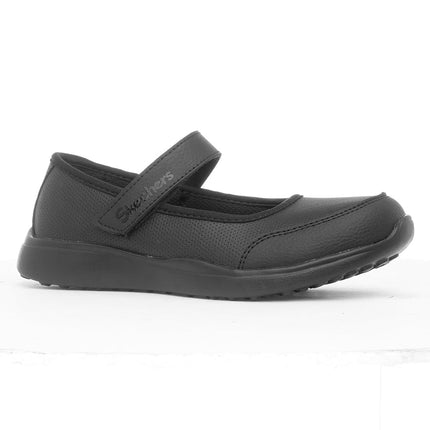 Skechers Girls' Microstrides Recess Rules, Black, 12.5 UK Child