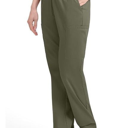 Dickies Women's 86106 EDS Signature Scrubs Missy Fit Pull-On Cargo Pant Medical, Olive, 3X-Large Plus