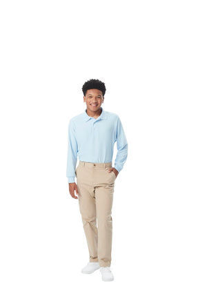 French Toast Men's Adjustable Waist Stretch Straig