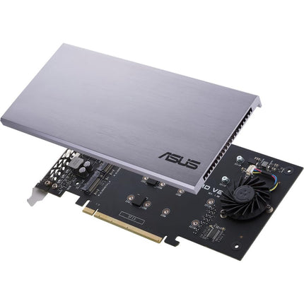 ASUS Hyper M.2 X16 PCIe 3.0 X4 Expansion Card V2 Supports 4 NVMe M.2 (2242/2260/2280/22110) Upto 128 Gbps for Intel VROC and AMD Ryzen Threadripper NVMe Raid