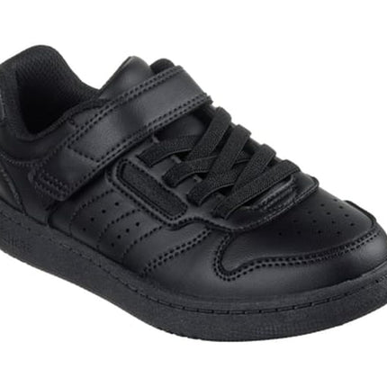 Skechers Boys' Quick Street Trainer, Black, 2 UK C