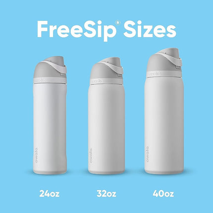 Owala FreeSip Insulated Stainless Steel Water Bottle with Straw for Sports, Travel, and School BPA-Free Sports Water Bottle, 32 oz, Citrus Crush