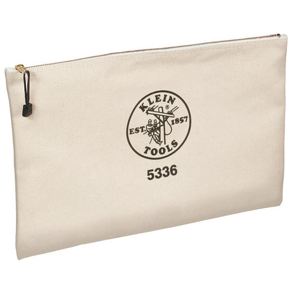 Klein Tools 5336 Canvas Contractor's Zipper Portfolio, Natural by Klein Tools