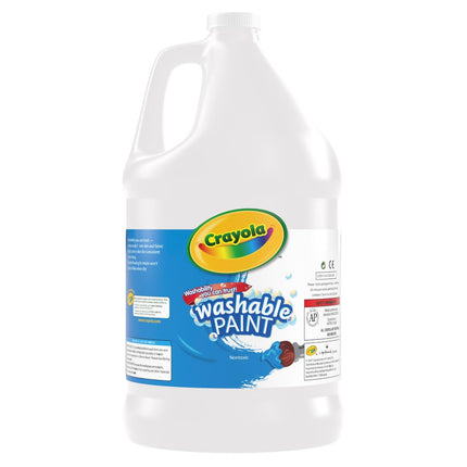 Crayola Washable Paint, White Paint, Classroom Supplies, 1 Gallon