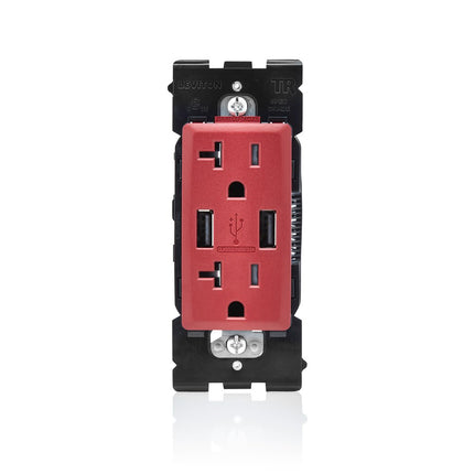 Leviton RUAA2-RE Renu USB Charger/Tamper-Resistant
