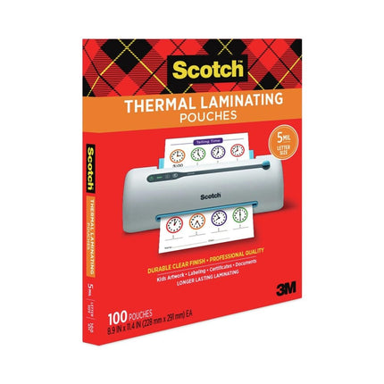 Scotch Letter Size Thermal Laminating Pouches, 5 m