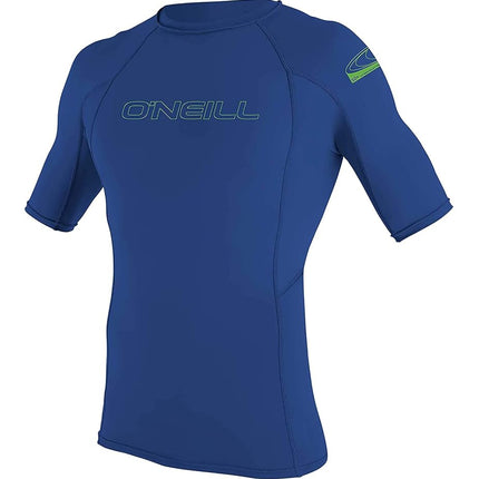O'NEILL T-shirt anti-UV à manches courtes pour enfant, modèle Skins Basic 50+, unisexe, couleur Pacific, taille 6 US