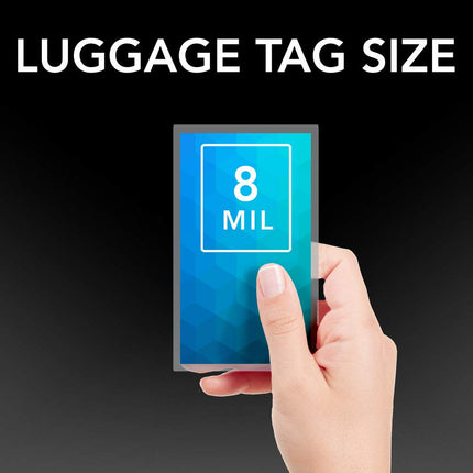 Swingline GBC SelfSeal Self Adhesive Laminating Pouches, Luggage Tag with Loops Size, 8 Mil, 5 Pack (3745165)