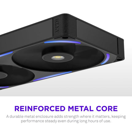 NZXT F280X - 280mm Single-Frame PWM RGB Performance Fan - Black