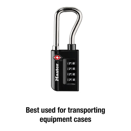Master Lock Padlock, Set Your Own Combination TSA Accepted Luggage Lock, 1-5/16 in. Wide, 4696D