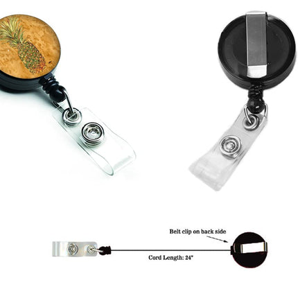 Caroline's Treasures Pineapple Retractable Badge Reel, Multicolor (8654BR)