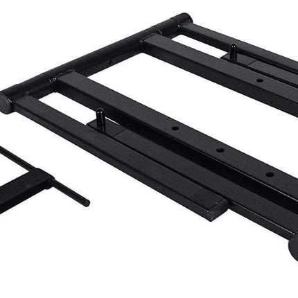 Rockville RLS2400 Lightweight Folding DJ Laptop Stand with Extra Shelf & Travel Bag