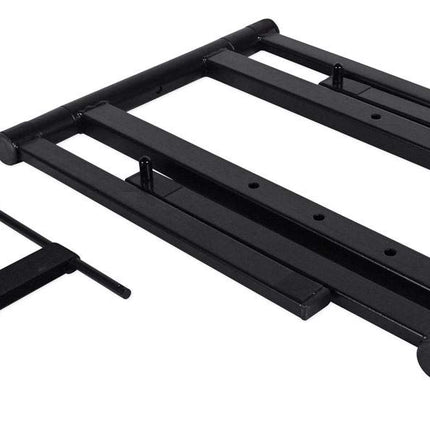 Soporte ligero y plegable para DJ Rockville RLS2400 con estante adicional y bolsa de viaje