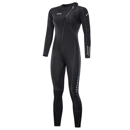 ZCCO Ultra Stretch 3mm Neoprene Wetsuit, Front Zip Full Body Diving Suit, one Piece for Men & Women-Snorkeling, Scuba Diving Swimming, Surfing