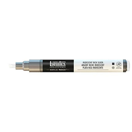 Liquitex Professional Fine Paint Marker, Iridescent Rich Silver