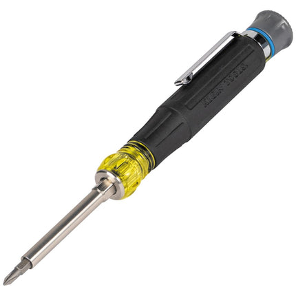 Klein Tools 32611P Mini Precision Screwdriver, 13-in-1 Magnetic Pocket Wrench with Nuts, Phillips, Slotted and Hex Bits