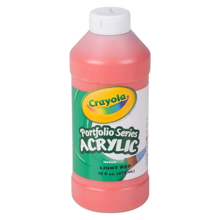 Crayola Portfolio Series 16-Ounce Acrylic Paint, Light Red