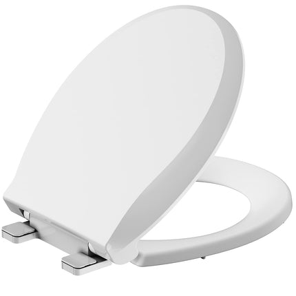 Round Toilet Seat Cover with Soft Close - Easy to 