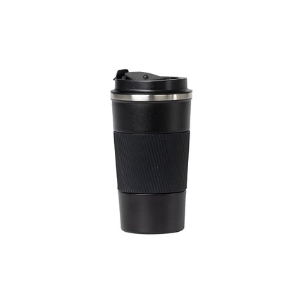 Dominica 18oz. Travel Coffe Mug with Flip Lid and Silicone Sleeve
