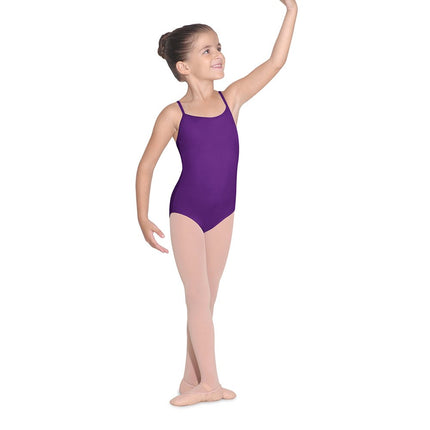 Bloch Dance Girls Parem Microlux Camisole Leotard, Aubergine, 12